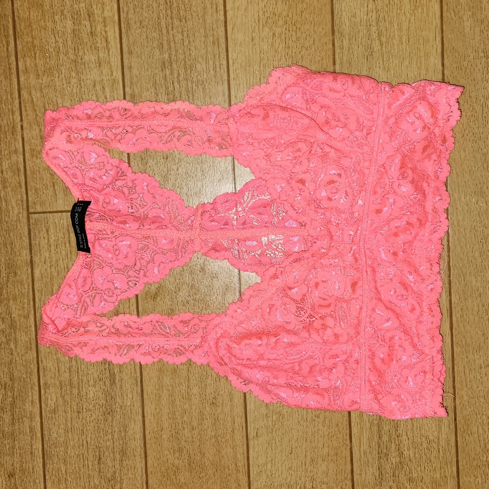 Bright punk racer back bralet